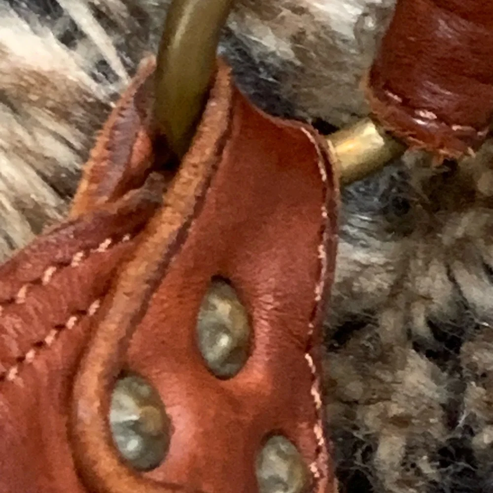 Trask Laurel Woven Hobo Handbag Leather